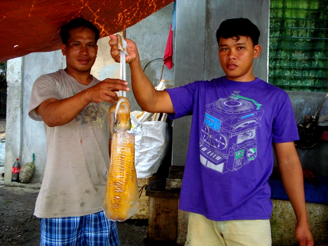 ginormous squid at olotayan island, Capiz, Philippines