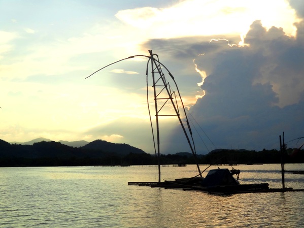 Surambaw for fishing, Palina river cruise, Roxas City, Capiz, Philippines