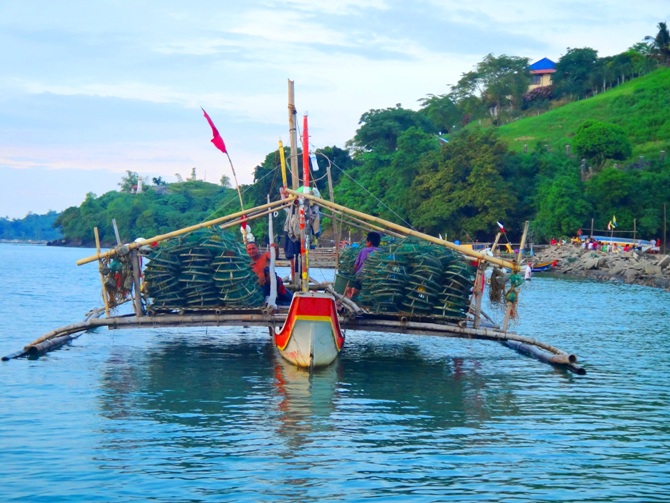 timing basket for fishing at Palina Rivery Cruise, Roxas City, Capiz, Philippines