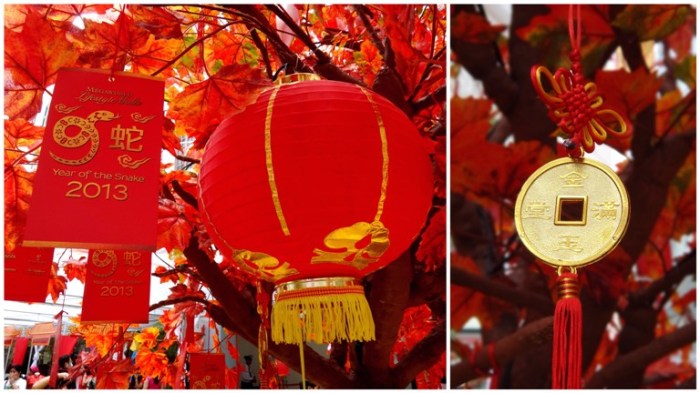 Chinese New Year tree, lanterns, lucky charms, Lucky Mall Chinatown, Binondo, Chinese New Year 2013, Manila, Phiippines