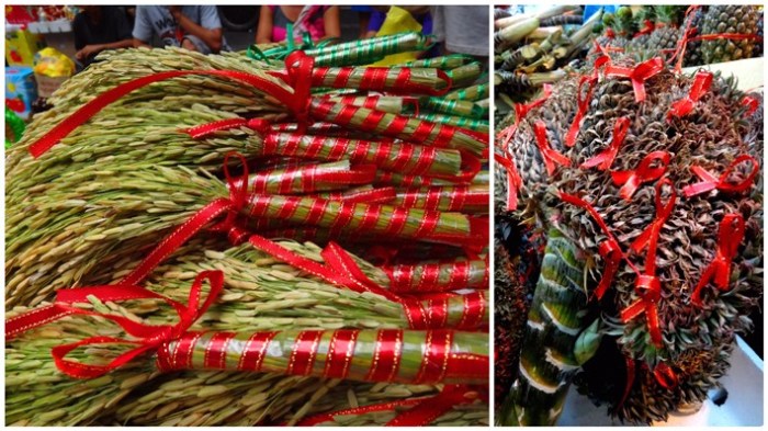 Dried plants for good luck, Chinese New Year, Ongpin, Binondo, Manila Philippines
