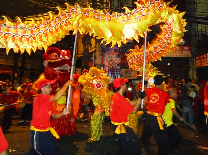 Dragon dance Chinese New Year