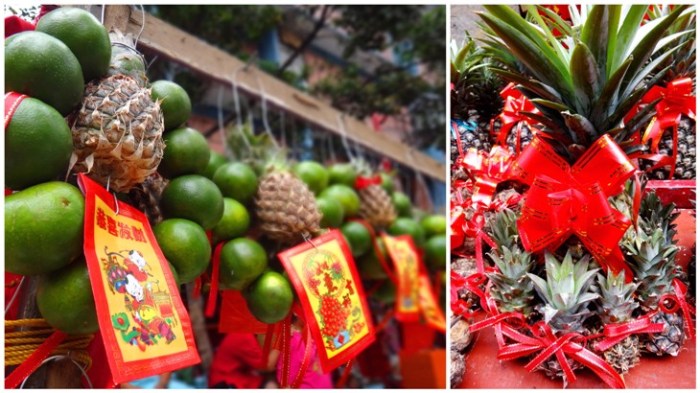 Good luck fruits, Ongpin, Binondo, Chinese New Year, Manila, Phiippines