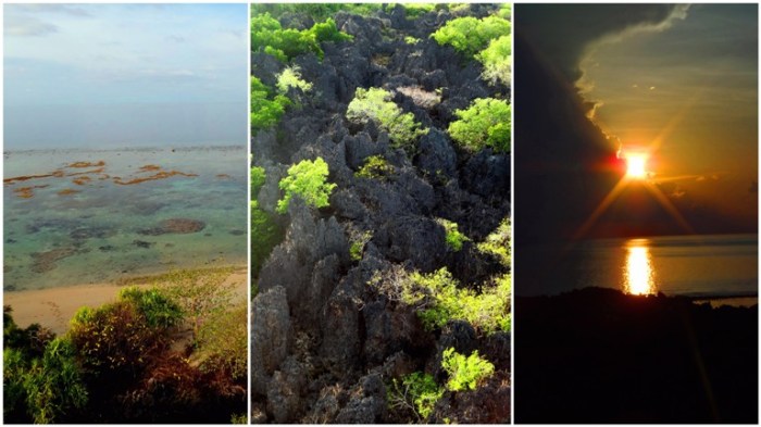 Lighthouse views, sunset, rock formations, karsts, beach, Apo Island, Apo Reef, Sablayan, Occidental Mindoro, Philippines