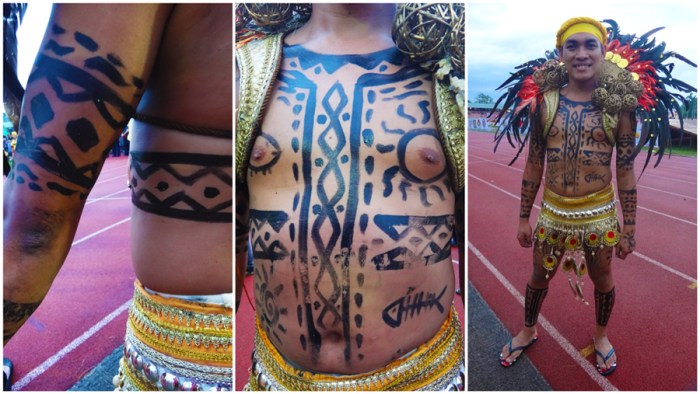 Pintados tattoo, Pintados Festival 2013, Tacloban, Leyte, Philippines