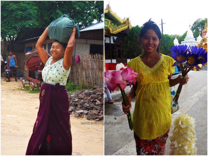 burmese locals, myanmar locals, myanmar local, flower vendor, daily life