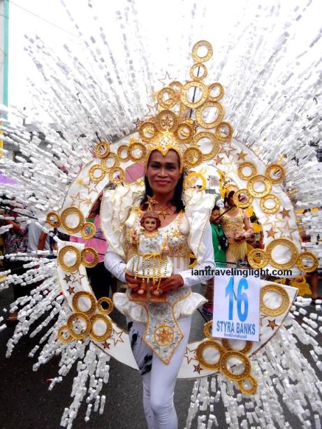 Styra Banks, second place, individual category, Kalibo Ati-atihan Festival 2014