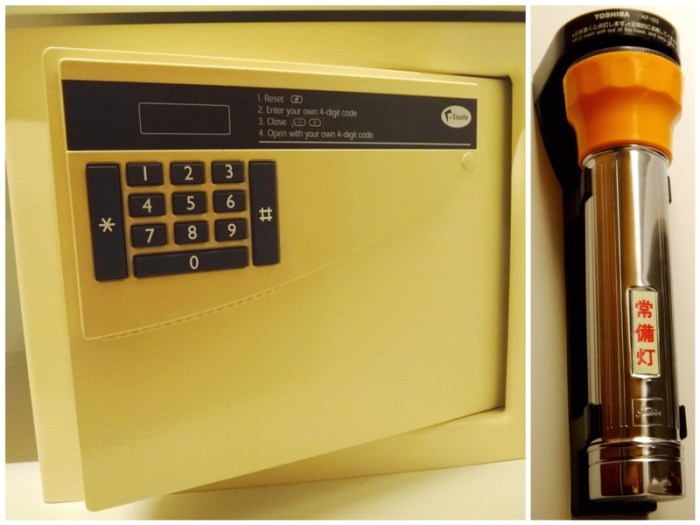 safety and security - safe and flashlight, Linden Suites, business hotel, Ortigas, Pasig City,  Manila