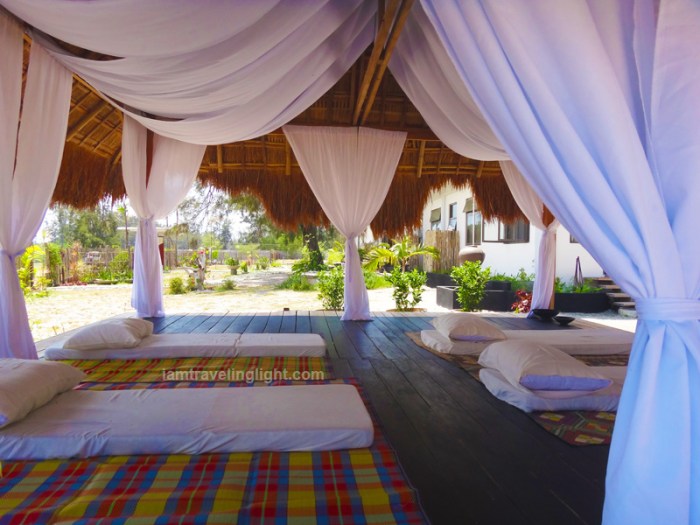 lanai, massage, open hut, native hut, Zambawood Resort, luxury resort, advocacy resort, La Paz, San Narciso, Zambales