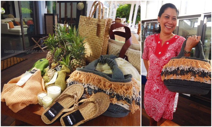 native indigenous bags, piña, water lily bag, support locals, fair trade, social enterprise, Zambawood Resort, luxury resort, advocacy resort, La Paz, San Narciso, Zambales