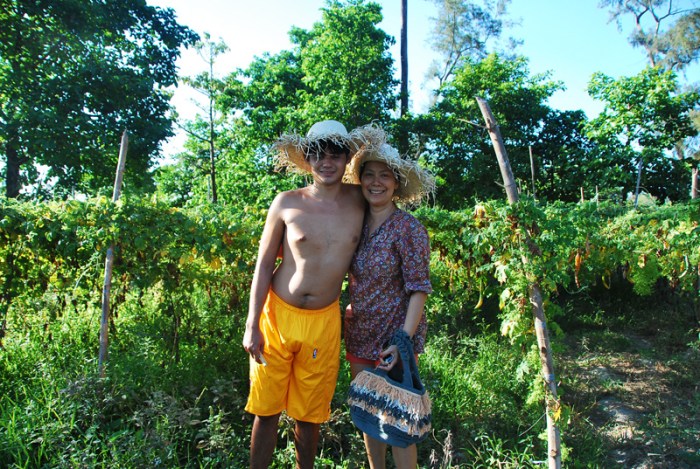 owner rachel harrison and her son Julyan (with autism), organic farm, zambawood, zambales luxury resort, advocacy resort, cause, inspiring story