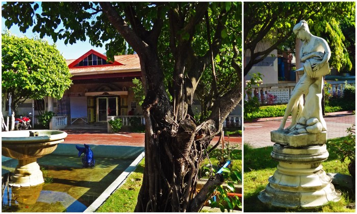 fountain, garden, budget hotel, President Hotel, Lingayen, Pangasinan, former Fidel Ramos house