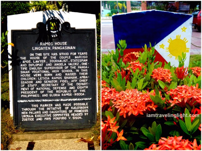 historical marker, Philippine flag, former Fidel Ramos house, President Hotel, budget hotel, Lingayen, Pangasinan