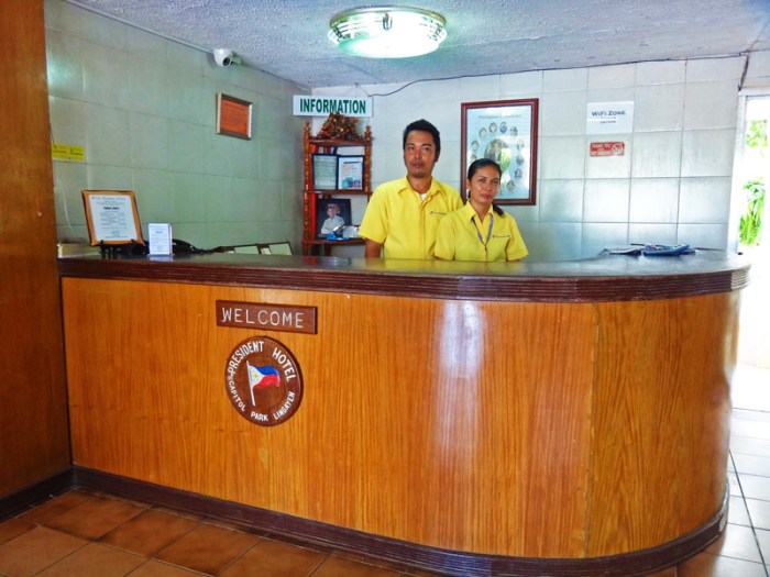 President Hotel, budget hotel, lobby, wood, Lingayen, Pangasinan
