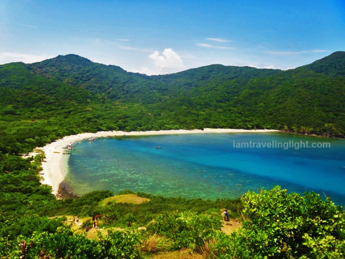Siwangag Cove, white beach, view from the top near Cape Engano lighthouse, Palaui, best, one of the CNN top beaches in the world, Santa Ana, Cagayan, Philippines