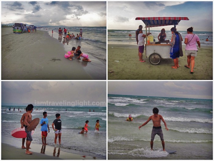 capitol beach, public beach, powder fine gray sand, Lingayen, Pangasinan