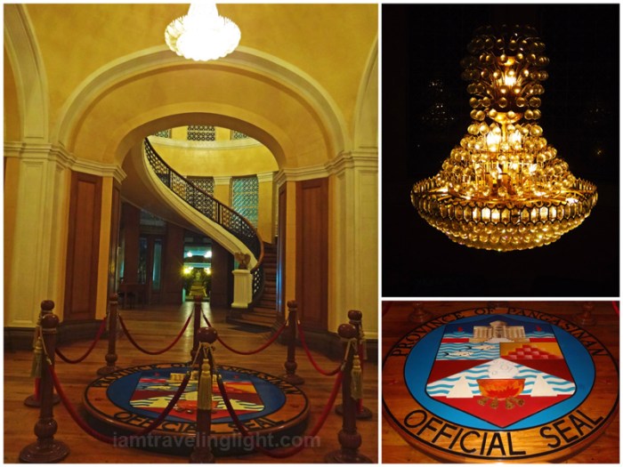 provincial capitol, most beautiful capitol building in the Philippines, pre-World War 2 architecture, arches, interior, Pangasinan official seal, spiral staircase, Lingayen, Pangasinan
