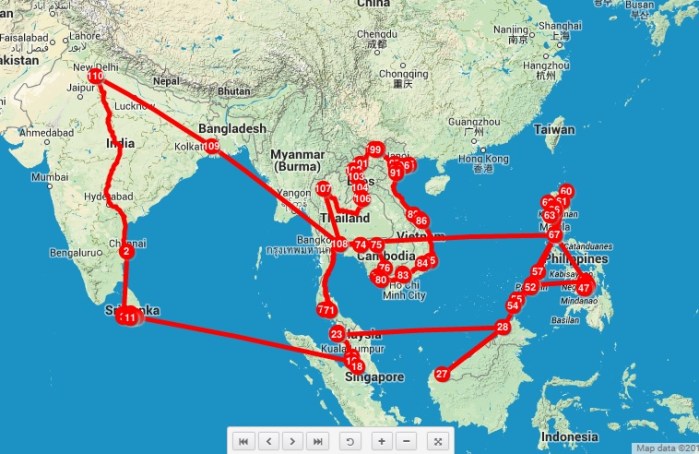 Cover photo caption sachins travels through south east asia in 5 months spanning 7 countries