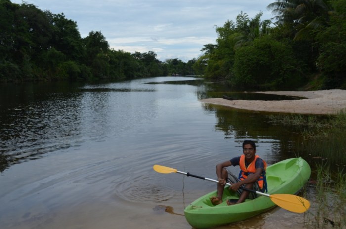 kampot river, cambodia, kayak