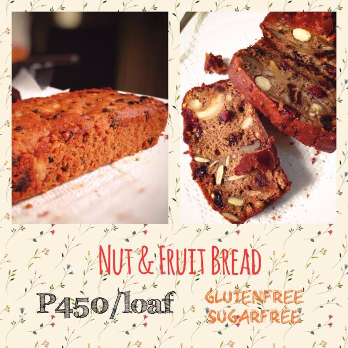 Jay nut and fruit bread