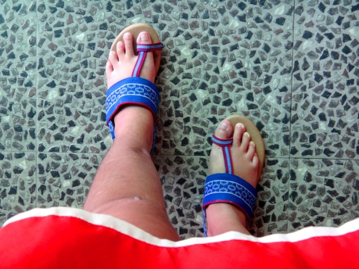 Lakhambini sandal use after injury