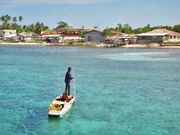 clear waters, small boat to Sibutu, Sibutu port, town proper, Tawi-tawi, Mindanao, Philippines