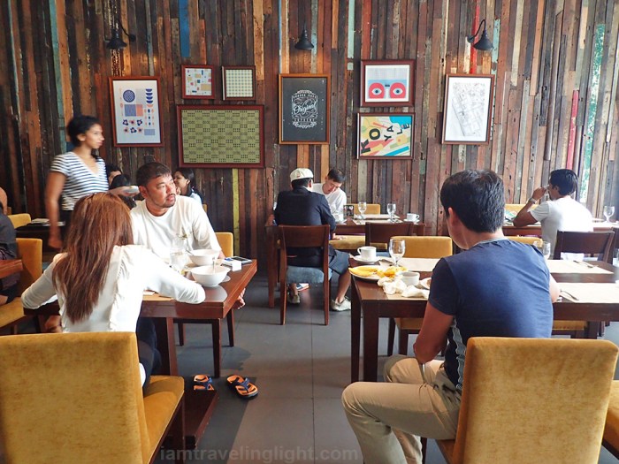 Charming restaurant made of reclaimed wood, Braska Restaurant, breakfast, Amelie Hotel Manila, Malate.jpg