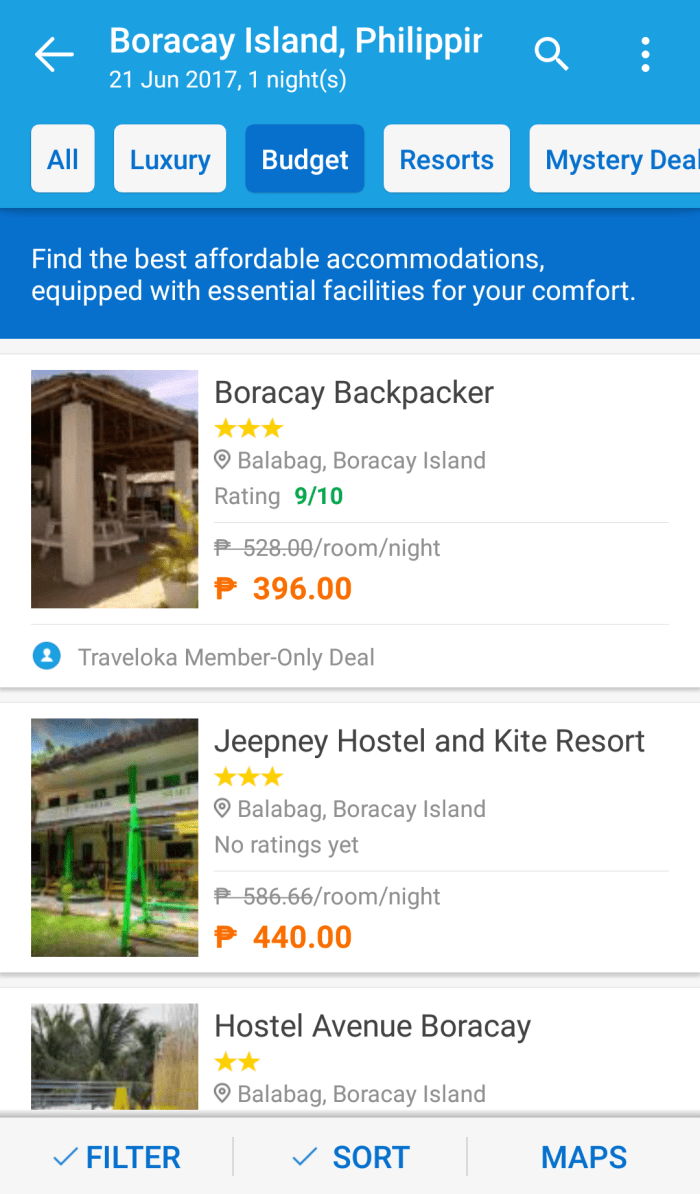 Boracay book cheap accommodation via Traveloka app, hostel, budget hotel.png