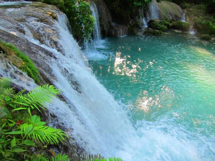 Siquijor Island, Cambugahay Falls, beautiful, accessible by motorbike