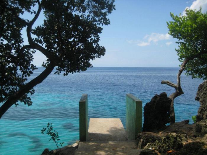 Siquijor, Salagdoong Beach, diving board, cliff jump, sea