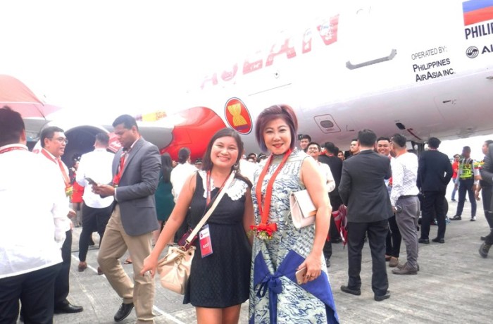 With Damn I Love Indonesia director, clothing brand, Southeast Asia, ASEAN 50 years anniversary, livery, AirAsia plane, I love ASEAN plane