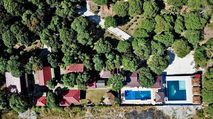 aerial view, drone, bird's eye view, top view, pools, Mt. Arayat, mountain view resort, Nauvoo Farm Resort, fruit farm, mango tree farm, Magalang, Pamp