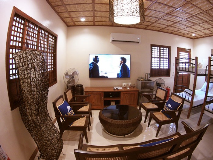Rosal Room, Franco, sitting area, TV, hangout, dorm beds, double deck, Nauvoo Farm Resort, Magalang, Pampanga, native hut, accommodation