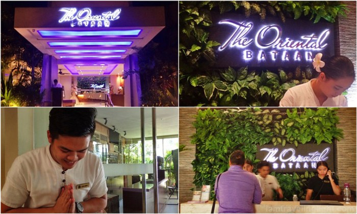 Oriental Bataan, hotel, Mariveles, reception, Thai bow, hospitality, welcome, Export Processing Zone
