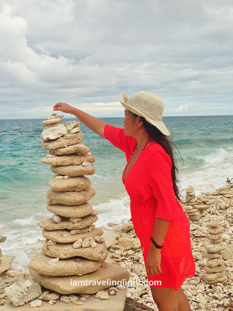 I tried adding a few stones to one Zen pile.