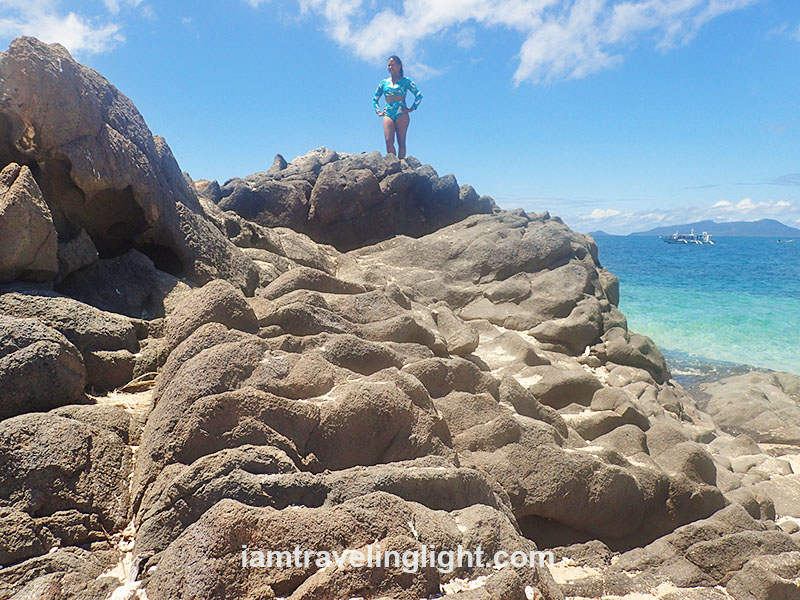 My friend Beng on top of a massive rock