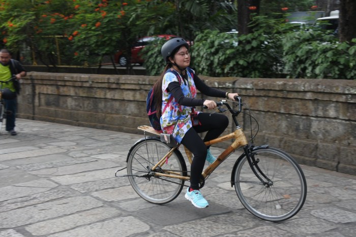 Bambike biking, Intramuros, Manila, bamboo bike tour, eco-friendly tour.JPG
