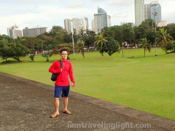 Bambike, fort, view of golf course, bamboo bike tour, eco-friendly tour, Intramuros, Manila.JPG