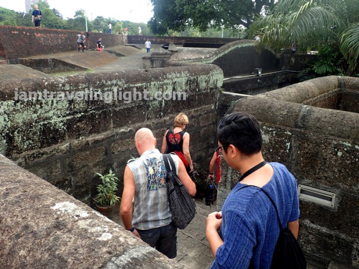 Bambike, going down fort, bamboo bike tour, eco-friendly tour, Intramuros, Manila.JPG