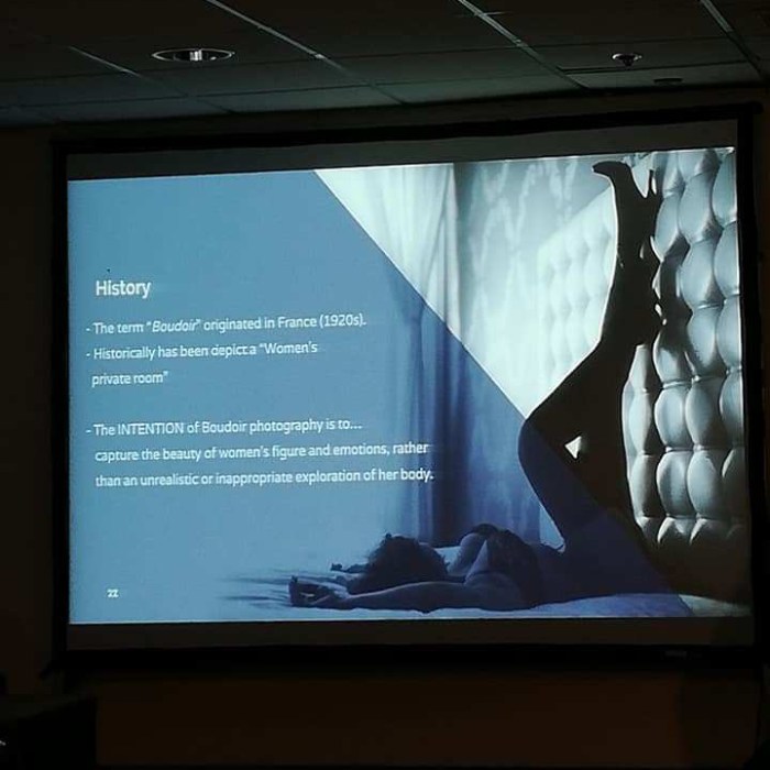 boudoir photography presentation