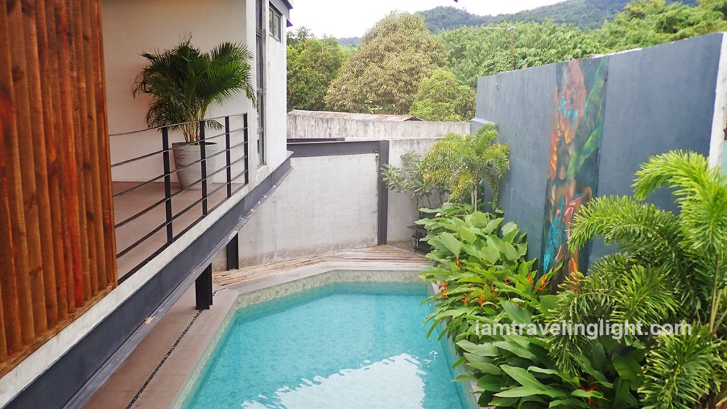 Main view of Casa Tropica Diwata Villa: A beautiful and affordable private resort in Laguna. Makiling mountain backdrop